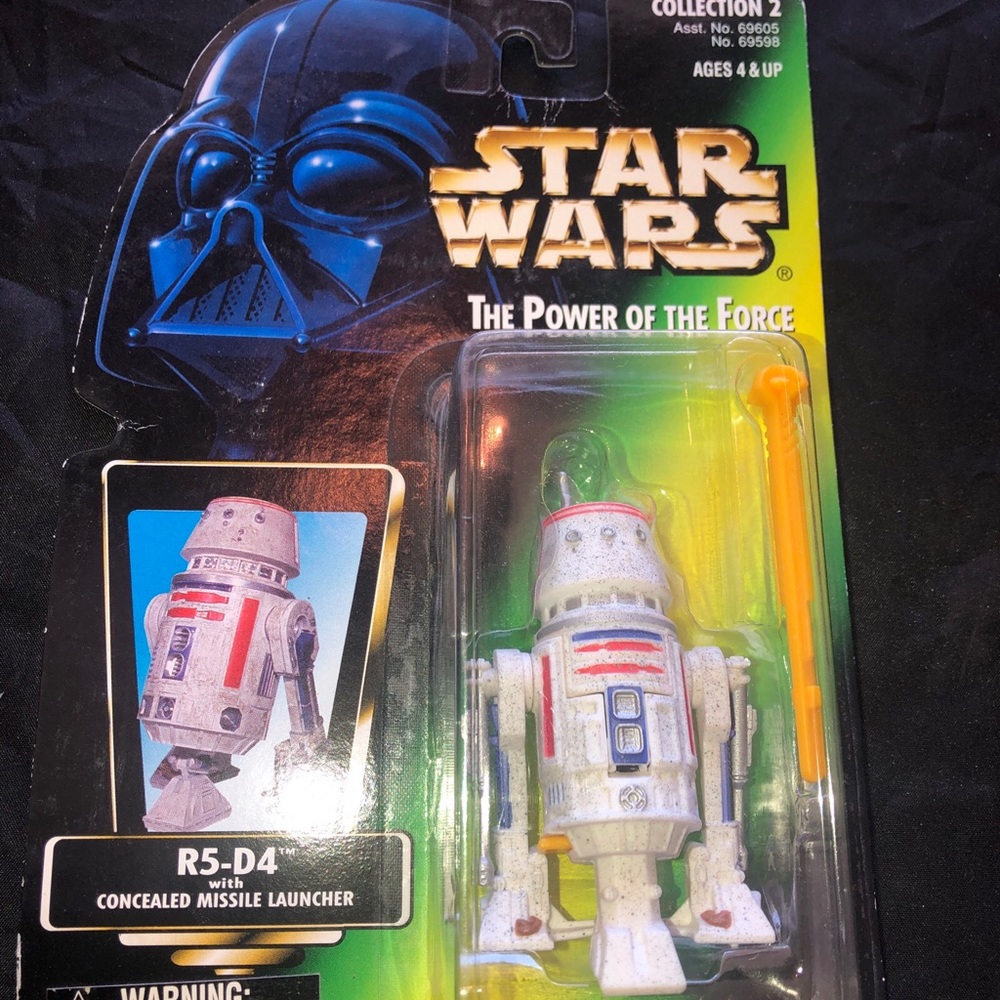 Kenner Star Wars The Power of the Force R5-D4 Action Figure 3.75 NOC.